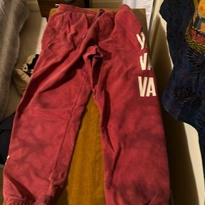 Vans red small sweatpants